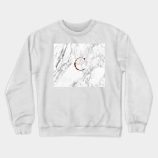 Monogram rose marble C Crewneck Sweatshirt